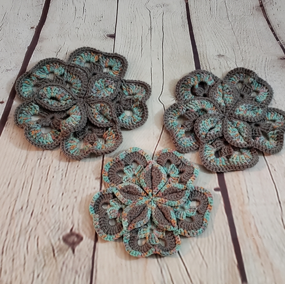 Flower Pot Holders Trivets Set of 3